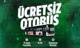 Sakaryaspor–Pendikspor maçı öncesinde taraftarlara ücretsiz ulaşım kolaylığı