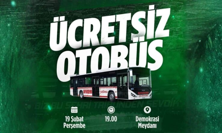 Sakaryaspor–Pendikspor maçı öncesinde taraftarlara ücretsiz ulaşım kolaylığı